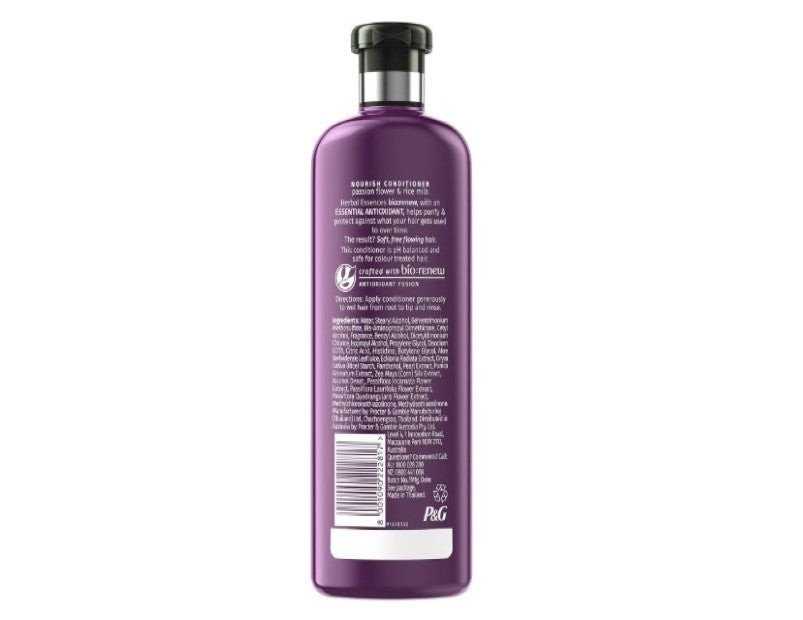 Herbal Essences Bio, Renew Nourishing Passion Flower and Rice Milk Conditioner 400ml