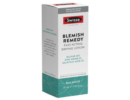 Swisse Skincare Blemish Remedy Fast-Acting Drying Lotion 25ml