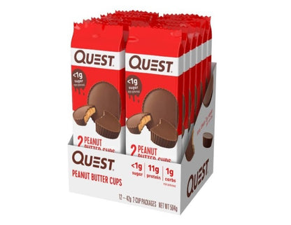 Quest Nutrition Peanut Butter Cups, High Protein, Low Carb, Keto Friendly, 12 Count