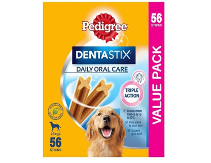 PEDIGREE DentaStix Large Dental Dog Treats Daily Oral Care 56 Sticks Value Pack