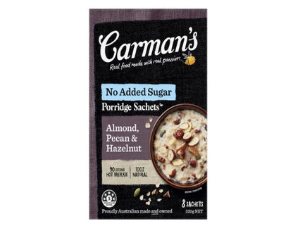 Carman's Almond, Pecan and Hazelnut Porridge Sachets 320 g