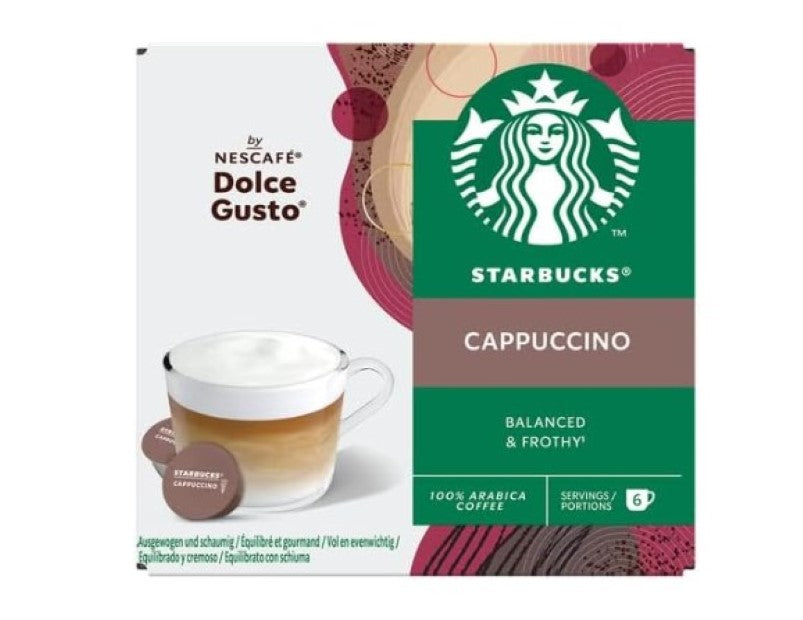 Starbucks Nescafe Dolce Gusto Blonde Cappuccino 12 Coffee Pods - 3 Pack