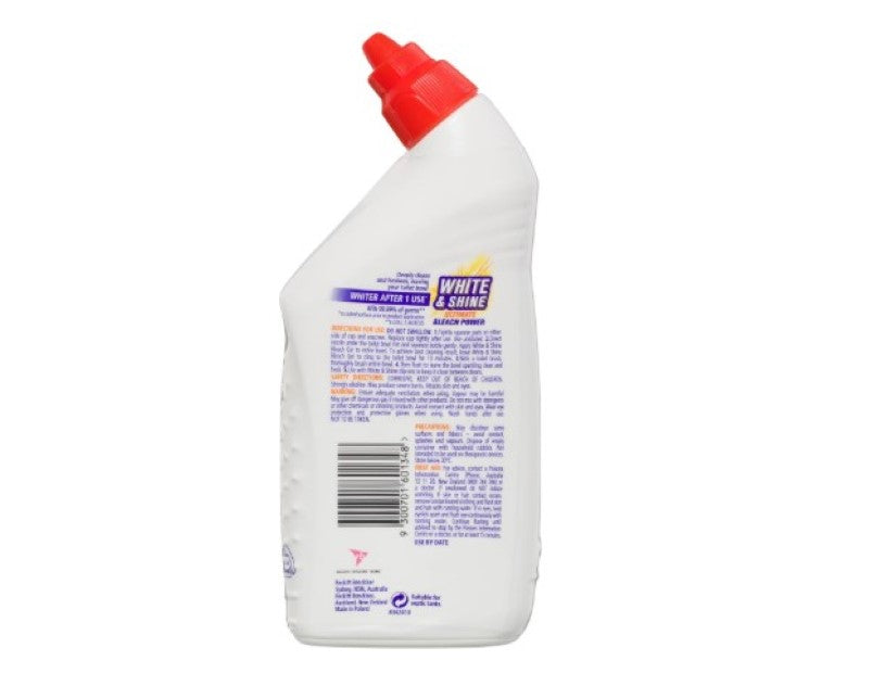 Harpic White & Shine Bleach Gel Toilet Cleaner, Citrus, 450mL