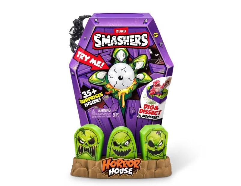 36 Piece Zuru Smashers Mega Horror House Playset - Assorted