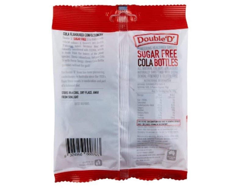 Double D Sugar Free Cola Bottles 90 g