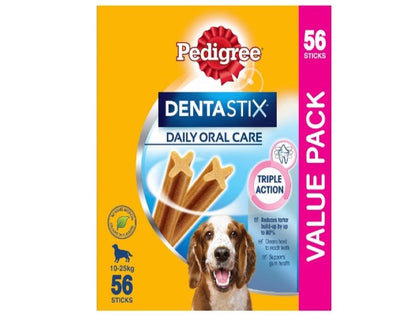 PEDIGREE DentaStix Medium Dental Dog Treats Daily Oral Care 56 Sticks Value Pack