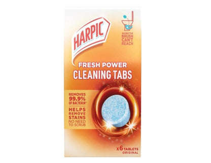 Harpic Fresh Power Toilet Cleaning Tabs (Pack of 6)