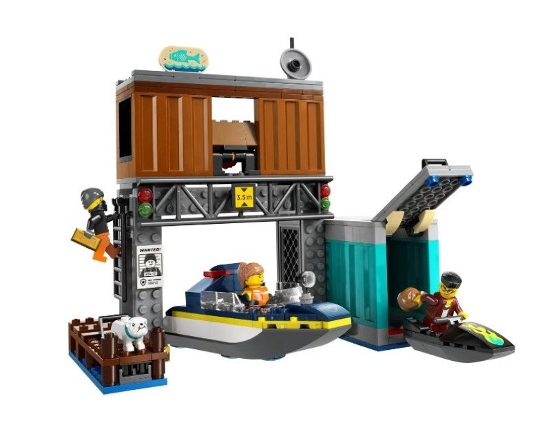 LEGO City Police Speedboat and Crooks' Hideout 60417