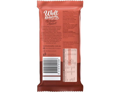 Well Naturally No Sugar Added Dark Chocolate Rich Dark 90g - 2 Pack