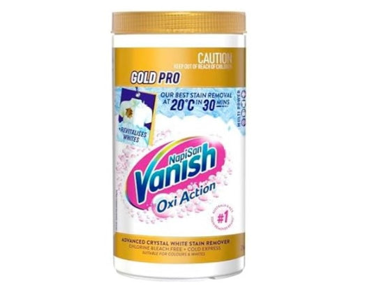 Vanish NapiSan Gold Pro Oxi Action Crystal White Stain Remover Powder 2kg