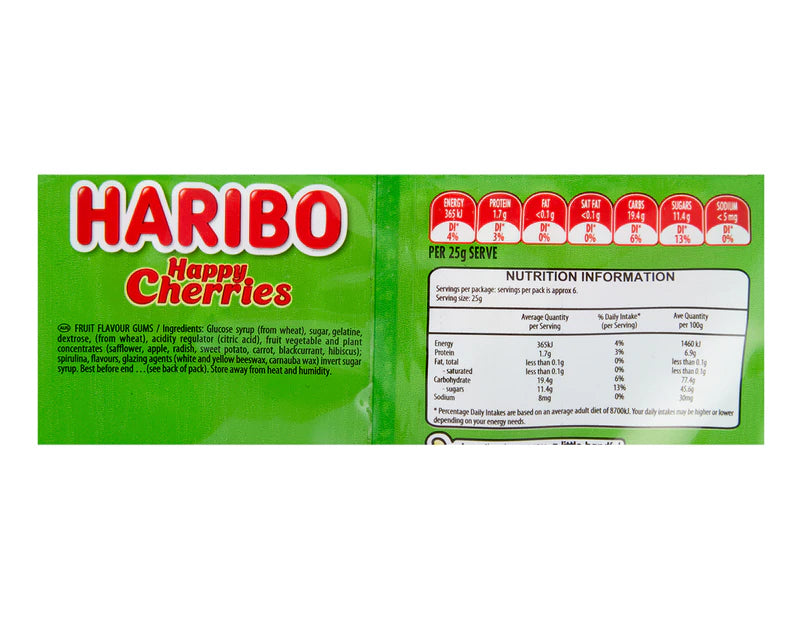 Haribo Happy Cherries 140g - 4 Pack