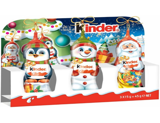 Kinder Santa Milk Chocolate 45g - 3 Pack