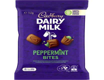 Cadbury Dairy Milk Peppermint Milk Chocolate Bites 142g - 2 Pack