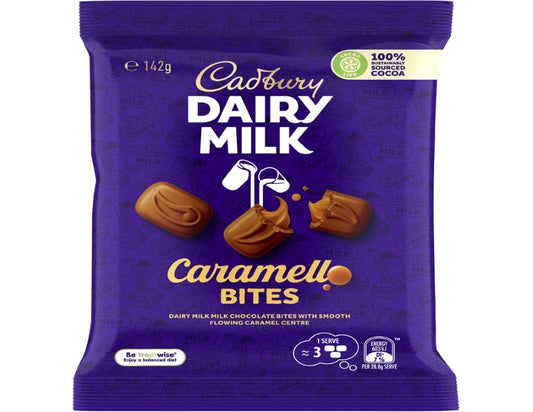 Cadbury Dairy Milk Caramello Milk Chocolate Bites 142g - 2 Pack