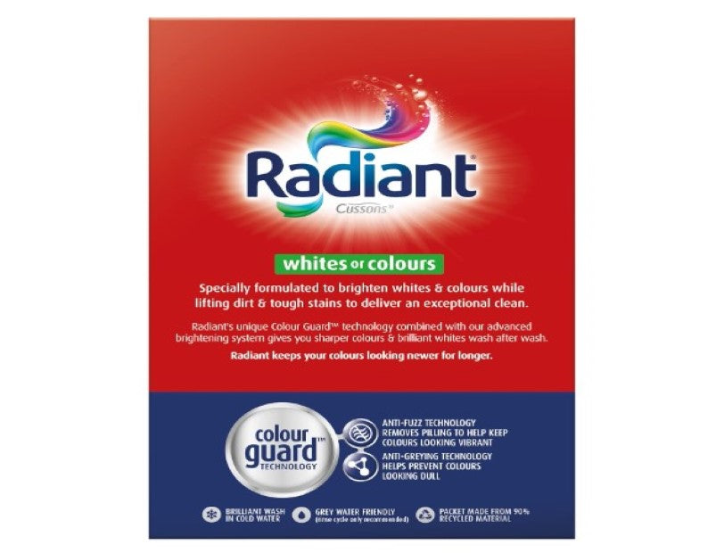 Radiant Washing Powder Laundry Detergent for Whites or Colours, 2kg