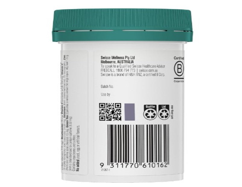 Swisse Beauty Acne Support - with Vitamin C & Zinc To Support Skin Repair & Healing - 60 Tablets