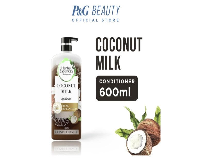 Herbal Essences Bio, Renew Hydrate Coconut Milk Conditioner, 600ml