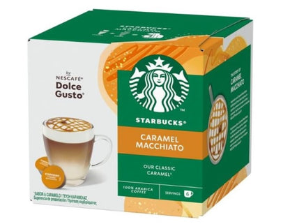 Starbucks Nescafe Dolce Gusto Blonde Caramel Macchiato 12 Coffee Pods - 3 Pack