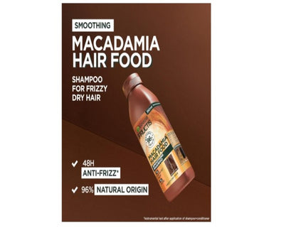 Garnier Fructis, Shampoo, Cleansing And Smoothing, Hair Food Macadamia, 350ml