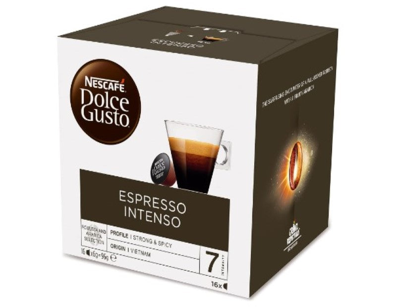 NESCAFÉ Dolce Gusto Espresso Intenso Coffee Capsules Box of 16 Servings