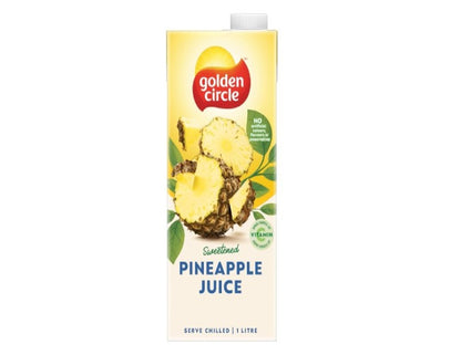 Golden Circle Pineapple Fruit Juice Flavoured Tetra Drink Carton No Artificial Colours, Flavours or Preservatives 1L