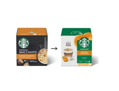 STARBUCKS by NESCAFÉ Dolce Gusto Caramel Macchiato Coffee Capsules Box of 6 Servings