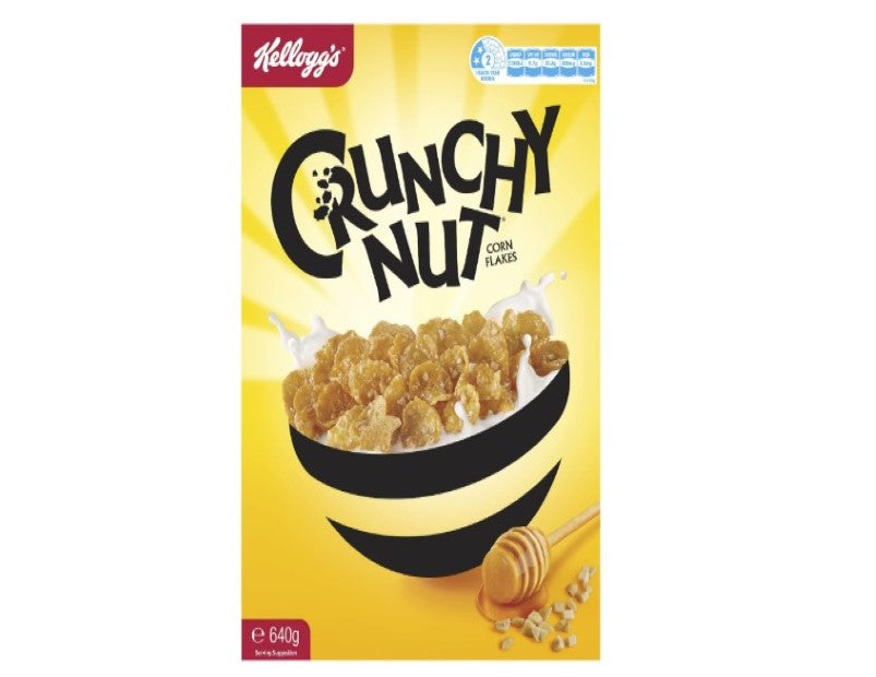 Kellogg's Crunchy Nut Corn Flakes Breakfast Cereal, 640g