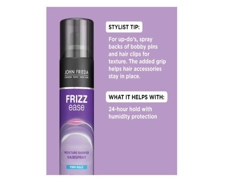 John Frieda Frizz Ease KeraFlex Flexible Hold Hairspray, Purple, 340 g (Pack of 1)