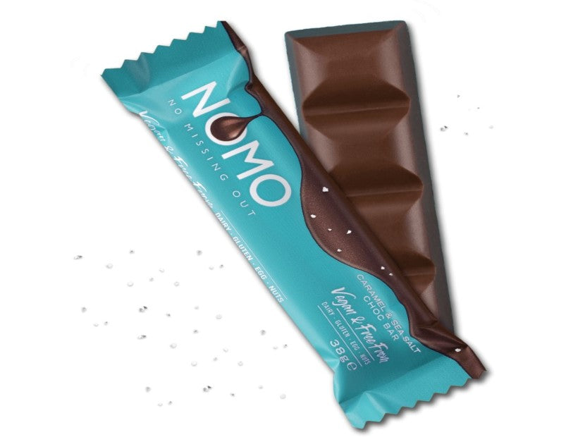 Nomo Caramel & Seasalt Chocolate Bar 38g - 3 Pack