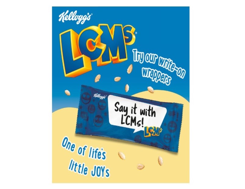 Kellogg's LCMs Split Stix Yoghurty Puffed Rice Snack Bars, 5 x 22g