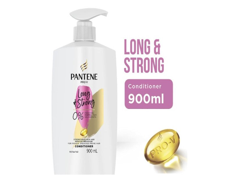 Pantene Pro-V Long and Strong Conditioner, Strengthening for Dry, Damaged Hair 900ml