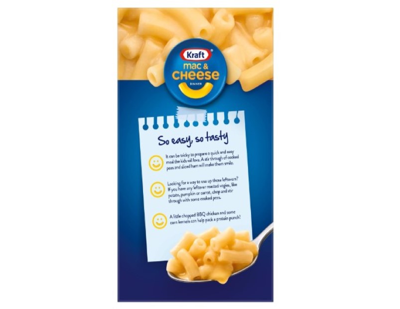 Kraft Mac and Cheese Original Pasta Easy Microwaveable Macaroni Instant Pasta Quick Meal 205g