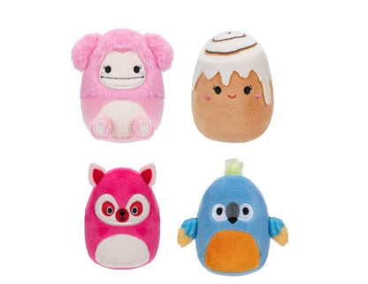 6cm 4 Pack Original Squishmallows Micromallows Plush Set - Assorted