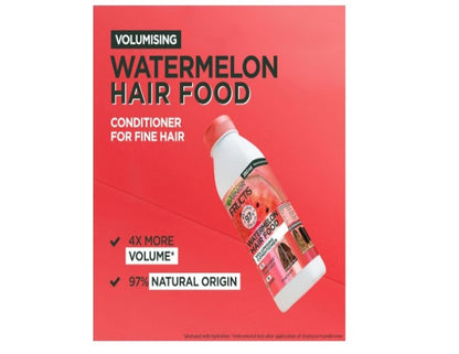 Garnier Fructis, Conditioner, Detangling And Plumping, Hair Food Watermelon, 350ml