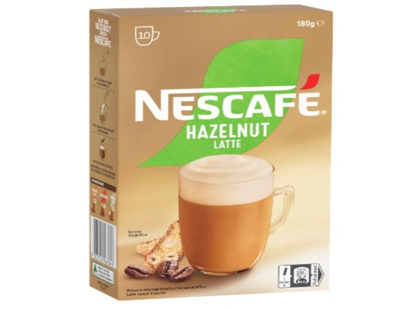 NESCAFÉ Hazelnut Latte Coffee Sachets - 4 Pack