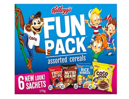 Kellogg's Fun Pack Breakfast Cereals Assorted 6 Pack