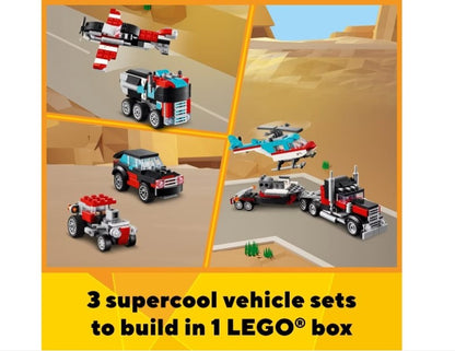 LEGO Creator Flatbed Truck with Helicopter 31146