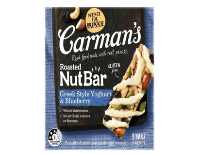 Carman's Nut Bar Greek Style Yoghurt & Blueberry, 5-pack (160g)