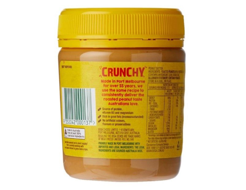 Bega, Bega Crunchy Peanut Butter, 375 Grams