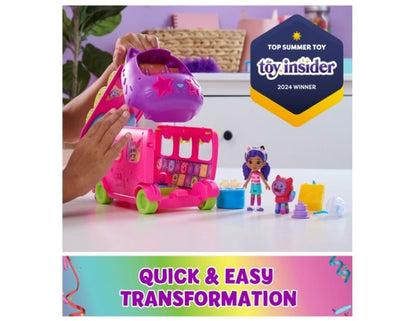 DreamWorks Gabby's Dollhouse Purrfect Party Bus Playset