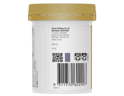 Swisse Beauty Collagen Glow With Collagen Peptides - Supports Skin Elasticity & Firmness With Vitamin C - 60 Tablets