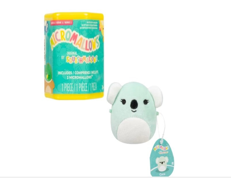 6cm Original Squishmallows Micromallows Plush Blind Capsule - Assorted