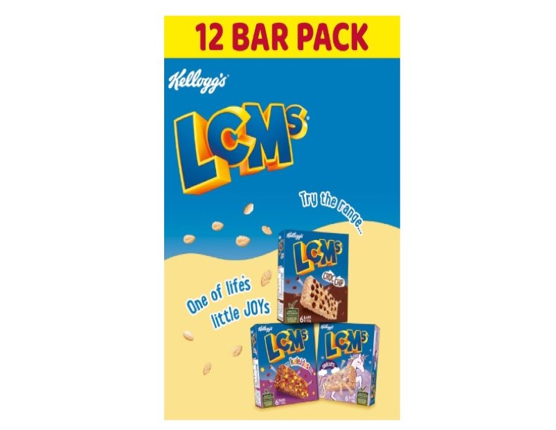 Kellogg's LCMs Split Stix Yoghurty Puffed Rice Snack Bars, 12 x 22g