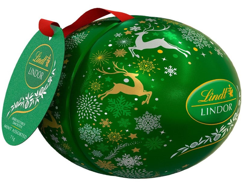 Lindt LINDOR Chocolate Tin Bauble 71g