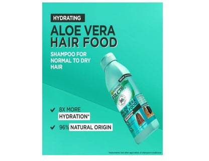 Garnier Fructis, Shampoo, Cleansing And Hydrating, Hair Food Aloe Vera, 350ml