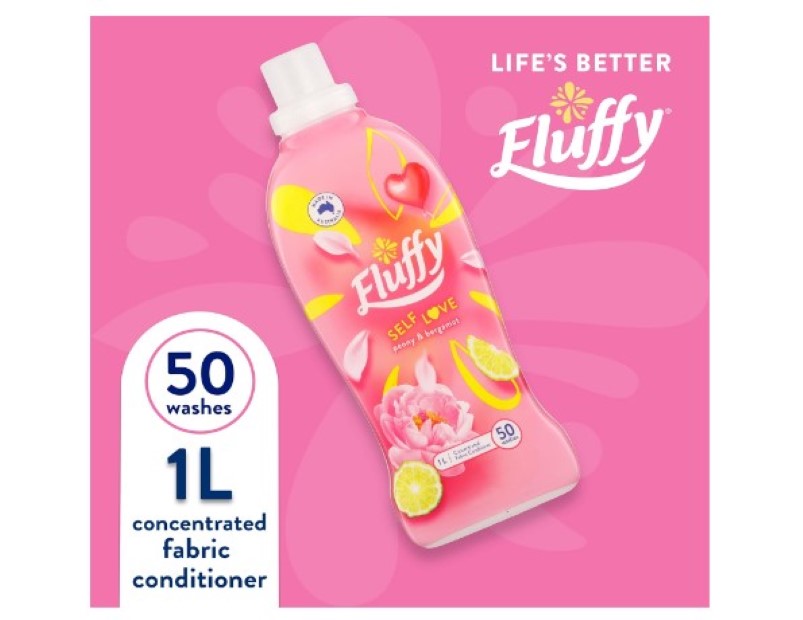 Fluffy Self Love Peony and Bergamot Concentrated Fabric Conditioner 1 Liter