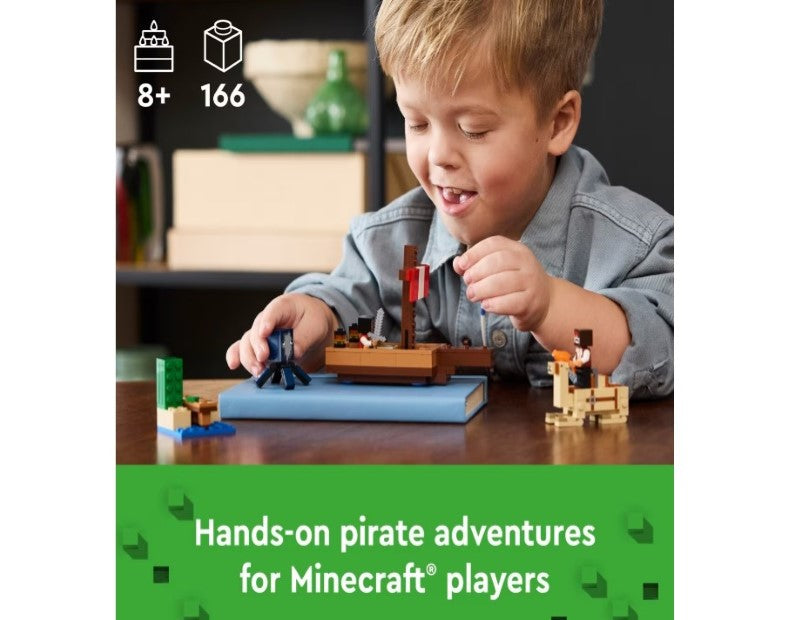 LEGO Minecraft The Pirate Ship Voyage Boat Playset 21259