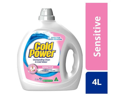 Cold Power Sensitive Liquid Laundry Detergent, 4 Liter