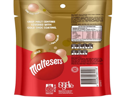 Maltesers Gold Chocolate Snack & Share Bag 130g - 2 Pack