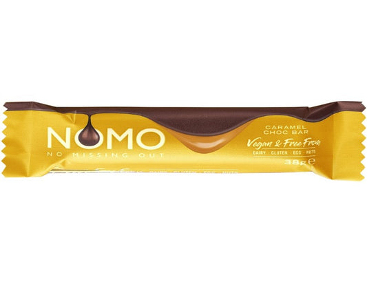 Nomo Caramel Choco Bar 38g - 3 Pack